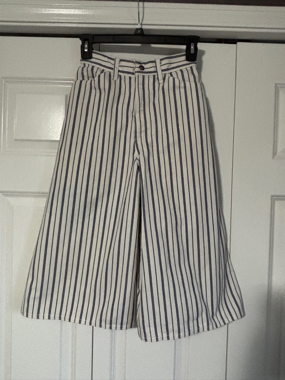 Rare Levi's Vintage White and Blue Striped Culottes